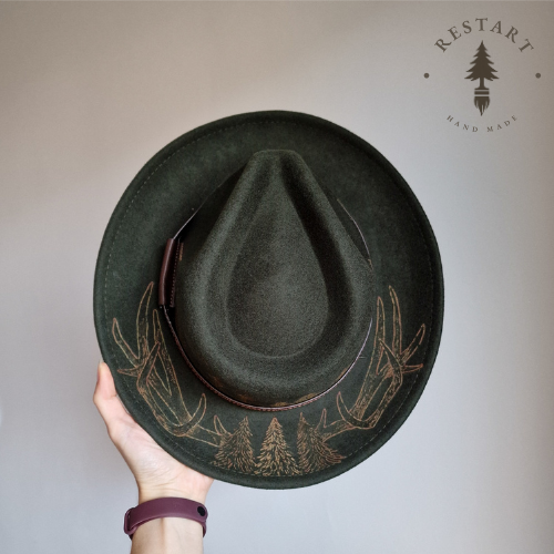 Kapelusz zielony - wieniec